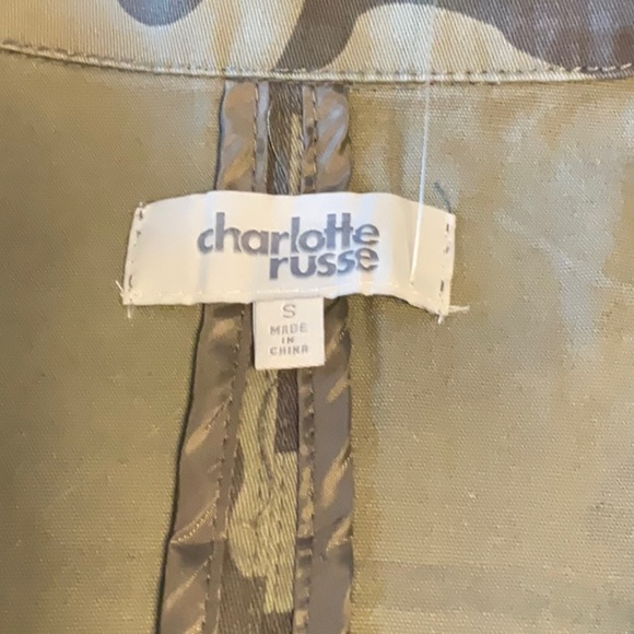 Charlotte Russe Green and Black Utility Jacket - Picture 5 of 8